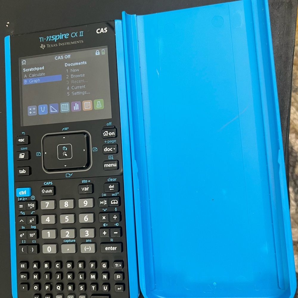 Texas Instruments TI-nspire CX II Blue and Black Graphing Calculator
